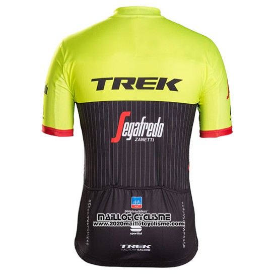 2017 Maillot Ciclismo Trek Segafredo Vert et Noir Manches Courtes et Cuissard